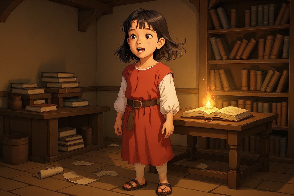 Shreya's Magical Journey to Egypt — illustration for page 1