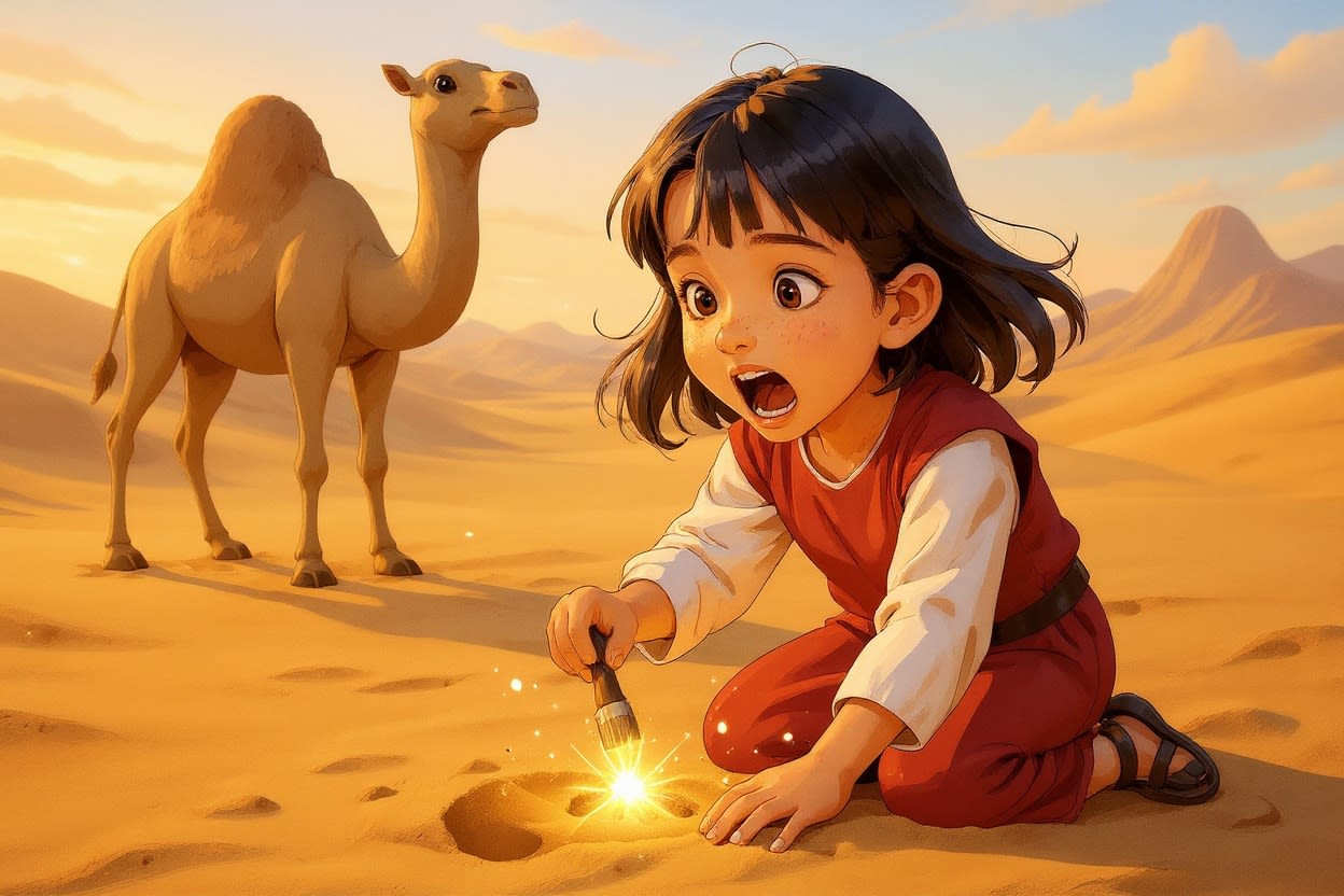 Shreya's Magical Journey to Egypt — illustration for page 8