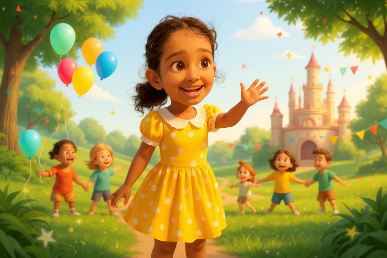 Shreya and the Enchanted Birthday Quest — illustration for page 2