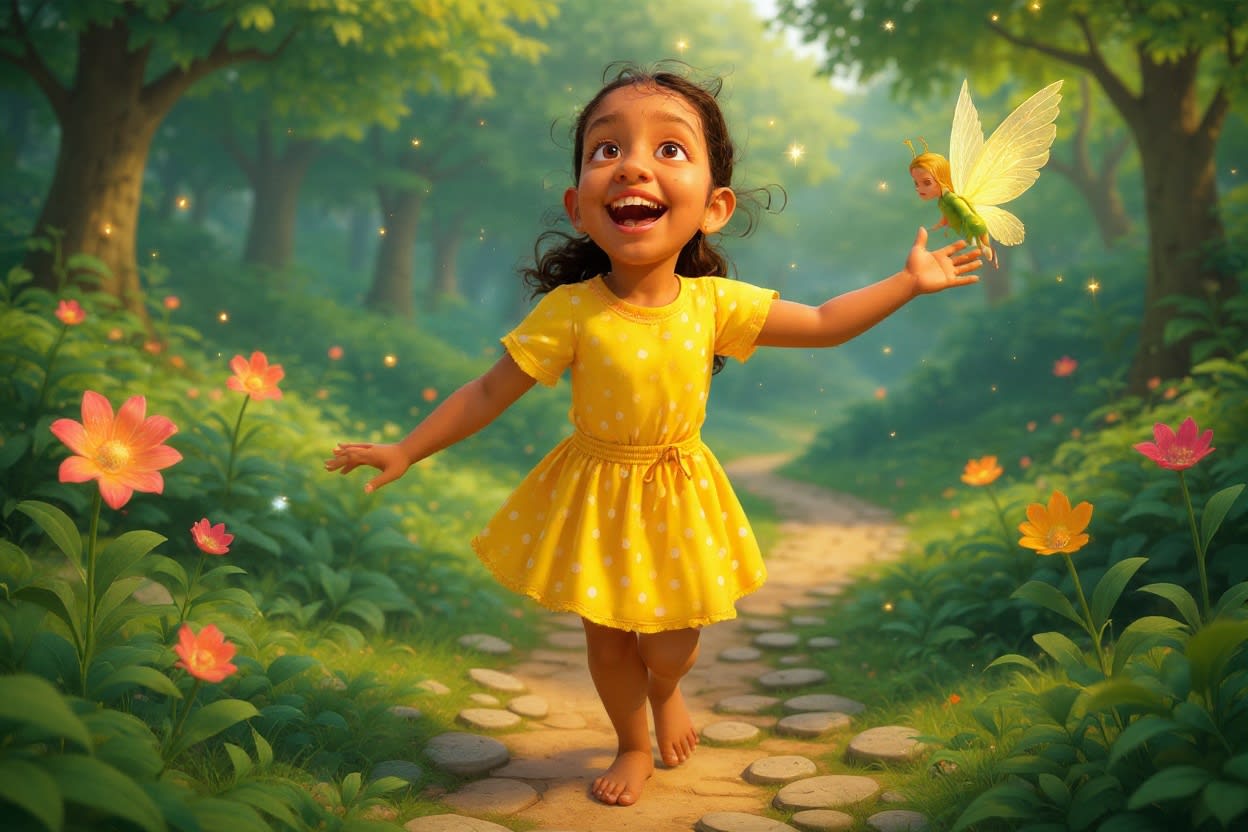 Shreya and the Enchanted Birthday Quest — illustration for page 3