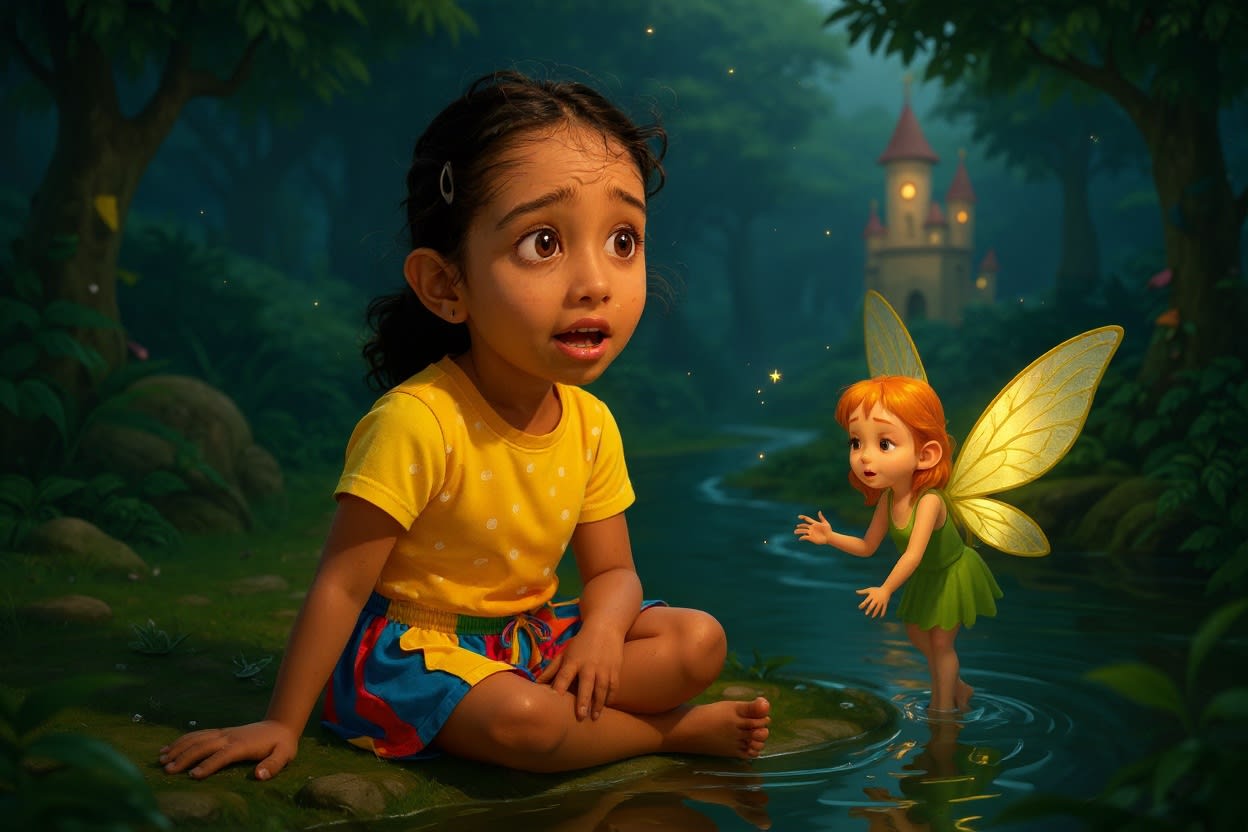 Shreya and the Enchanted Birthday Quest — illustration for page 7