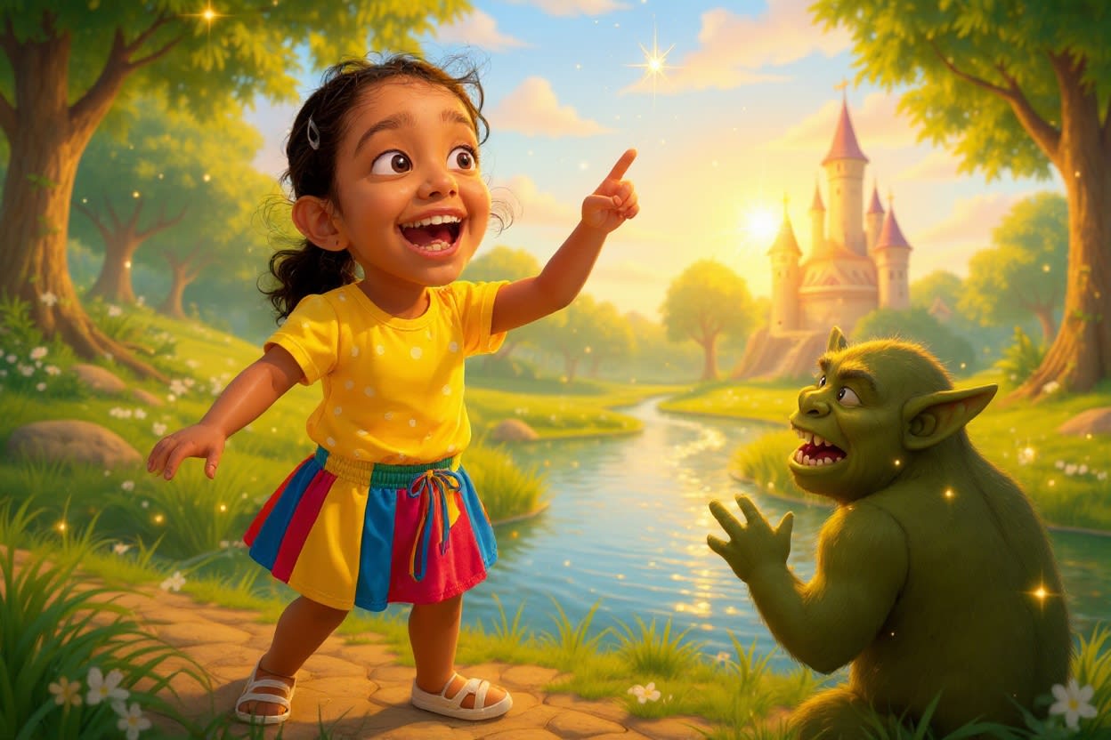 Shreya and the Enchanted Birthday Quest — illustration for page 8