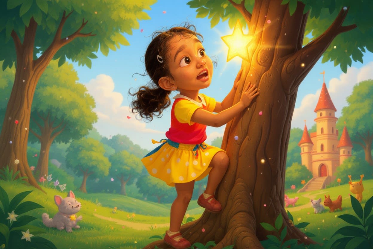 Shreya and the Enchanted Birthday Quest — illustration for page 9