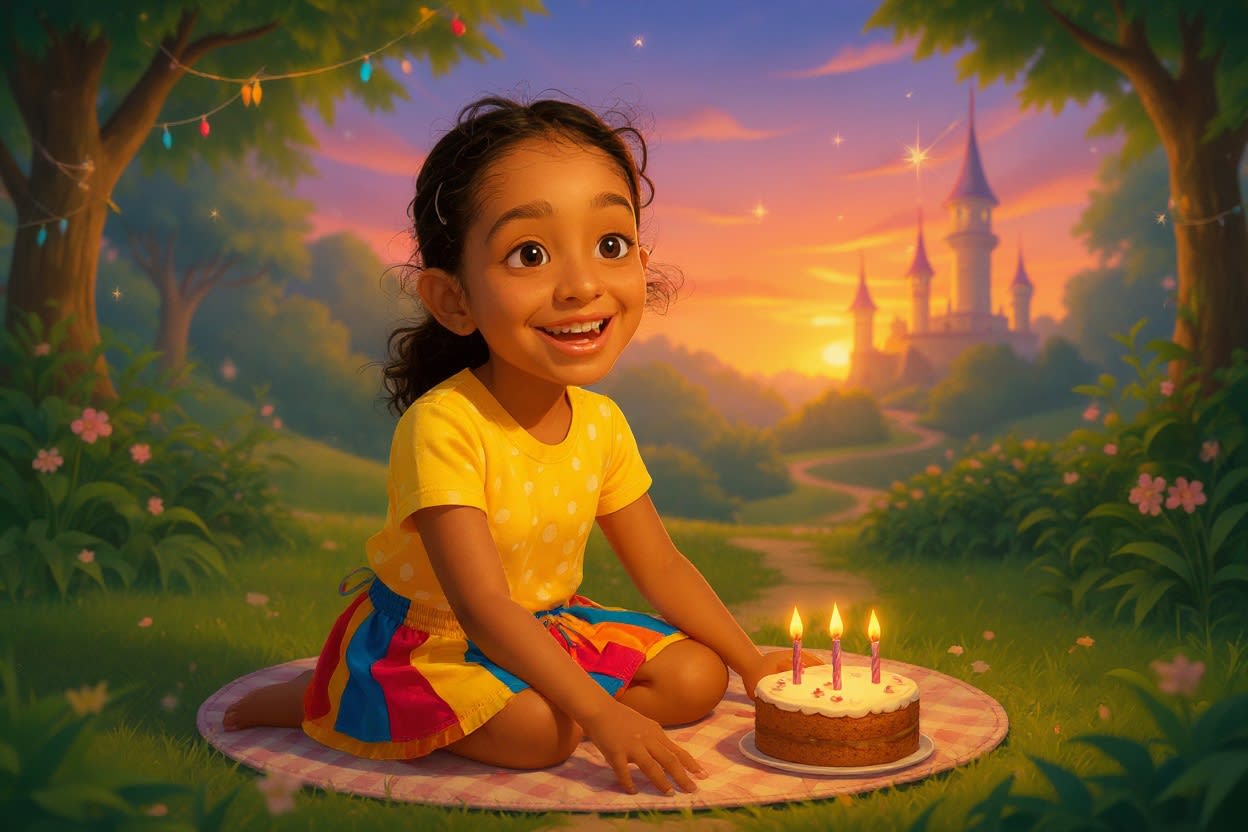 Shreya and the Enchanted Birthday Quest — illustration for page 12