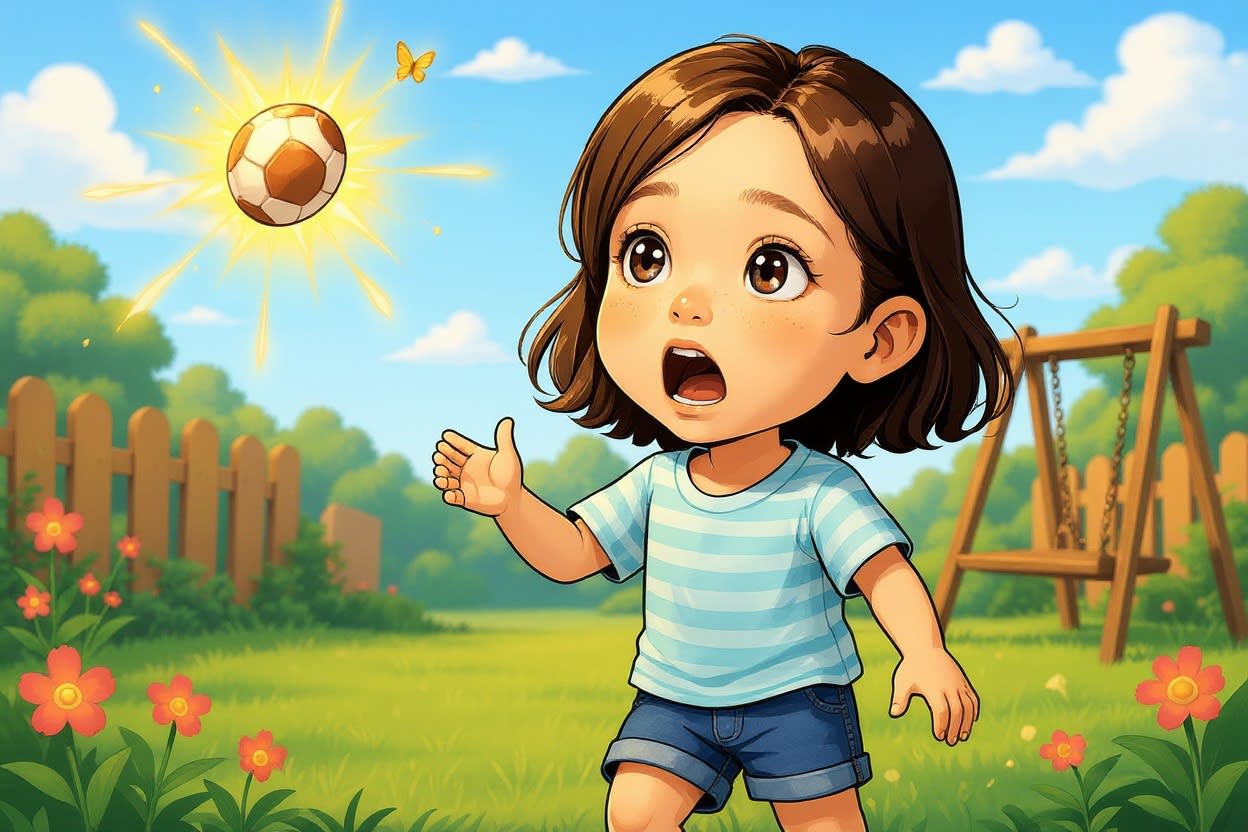 Aahana and the Magical Football — illustration for page 2