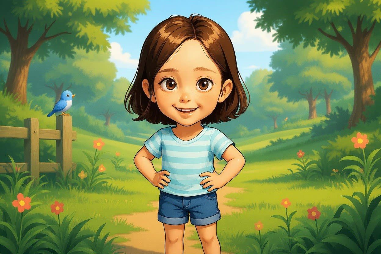 Aahana and the Magical Football — illustration for page 3