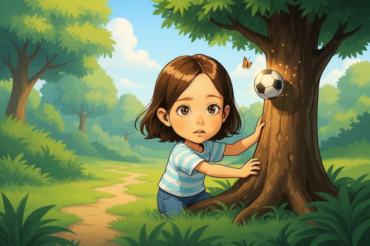 Aahana and the Magical Football — illustration for page 6
