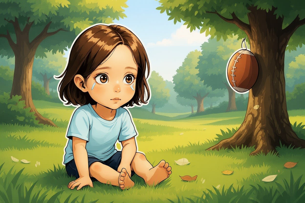 Aahana and the Magical Football — illustration for page 7