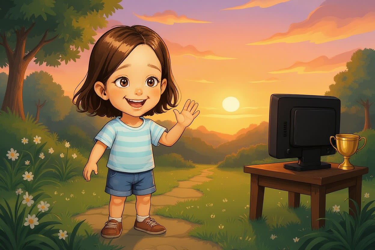 Aahana and the Magical Football — illustration for page 12