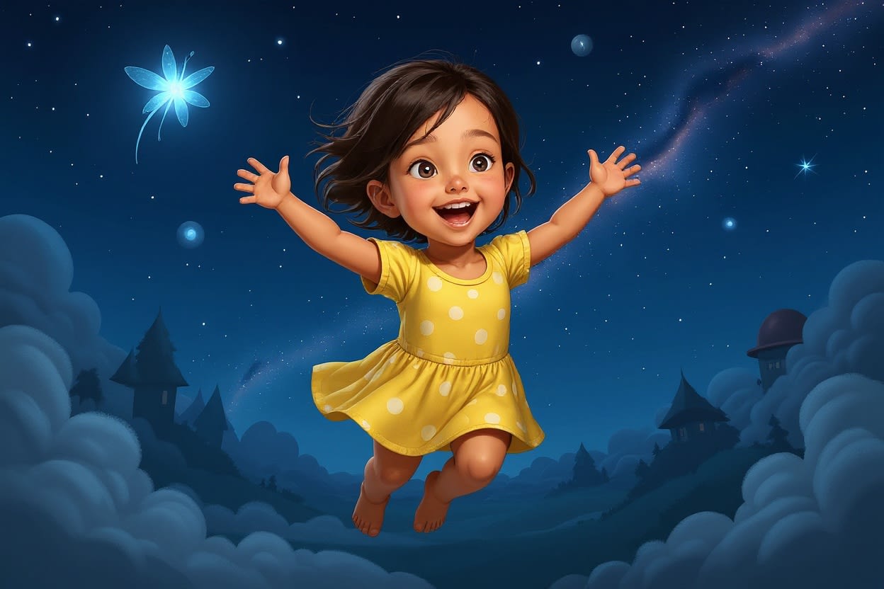 Aahana's Starry Adventure — illustration for page 2