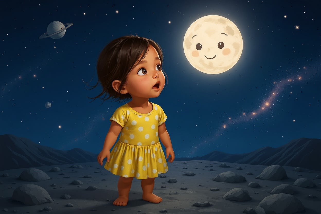 Aahana's Starry Adventure — illustration for page 3