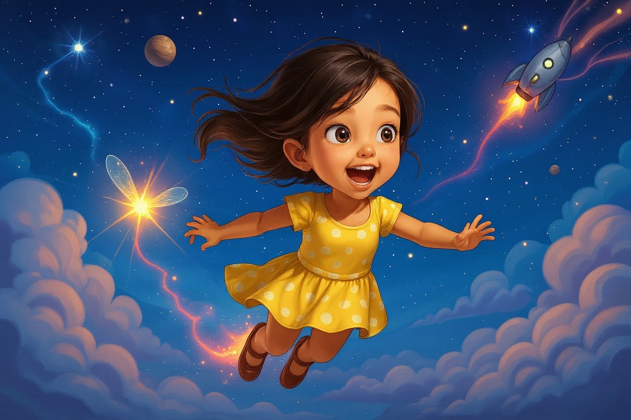 Aahana's Starry Adventure — illustration for page 4
