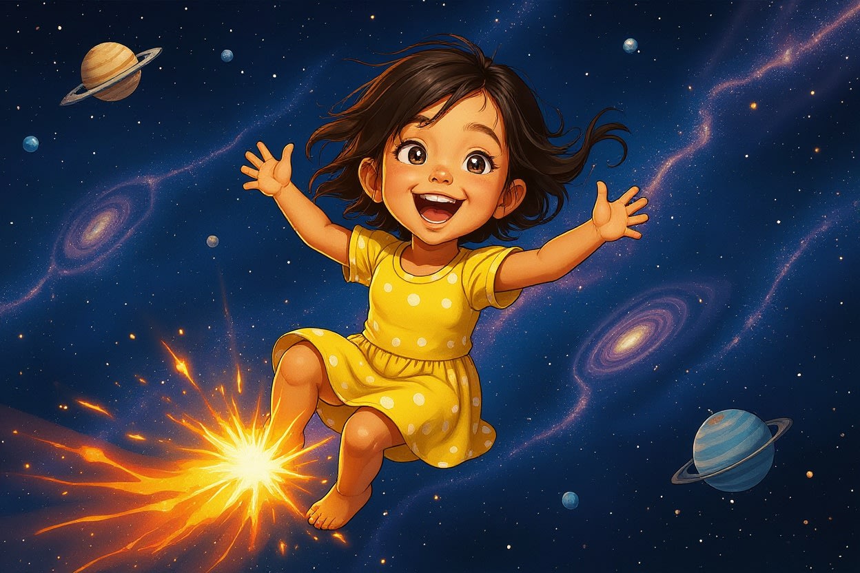 Aahana's Starry Adventure — illustration for page 5