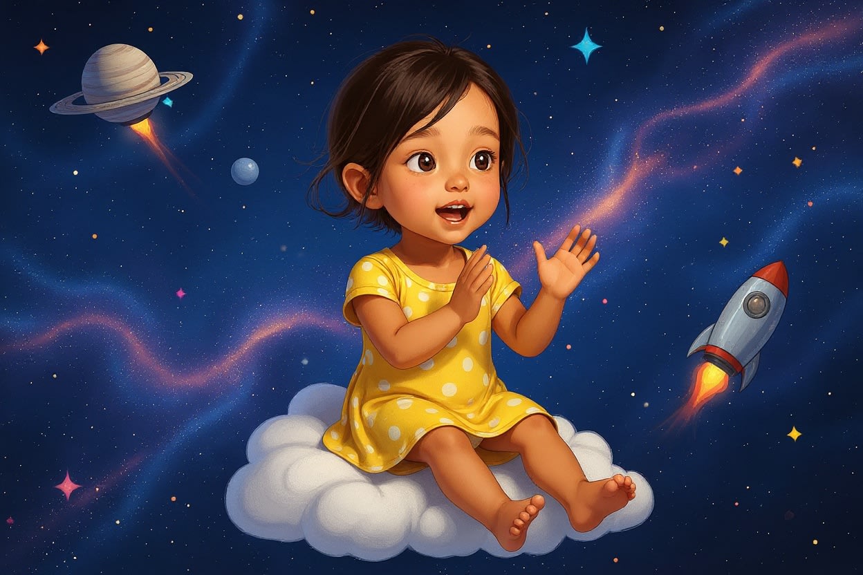 Aahana's Starry Adventure — illustration for page 6