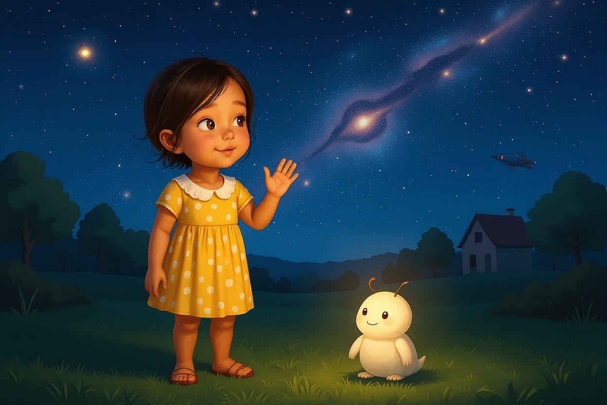 Aahana's Starry Adventure — illustration for page 11