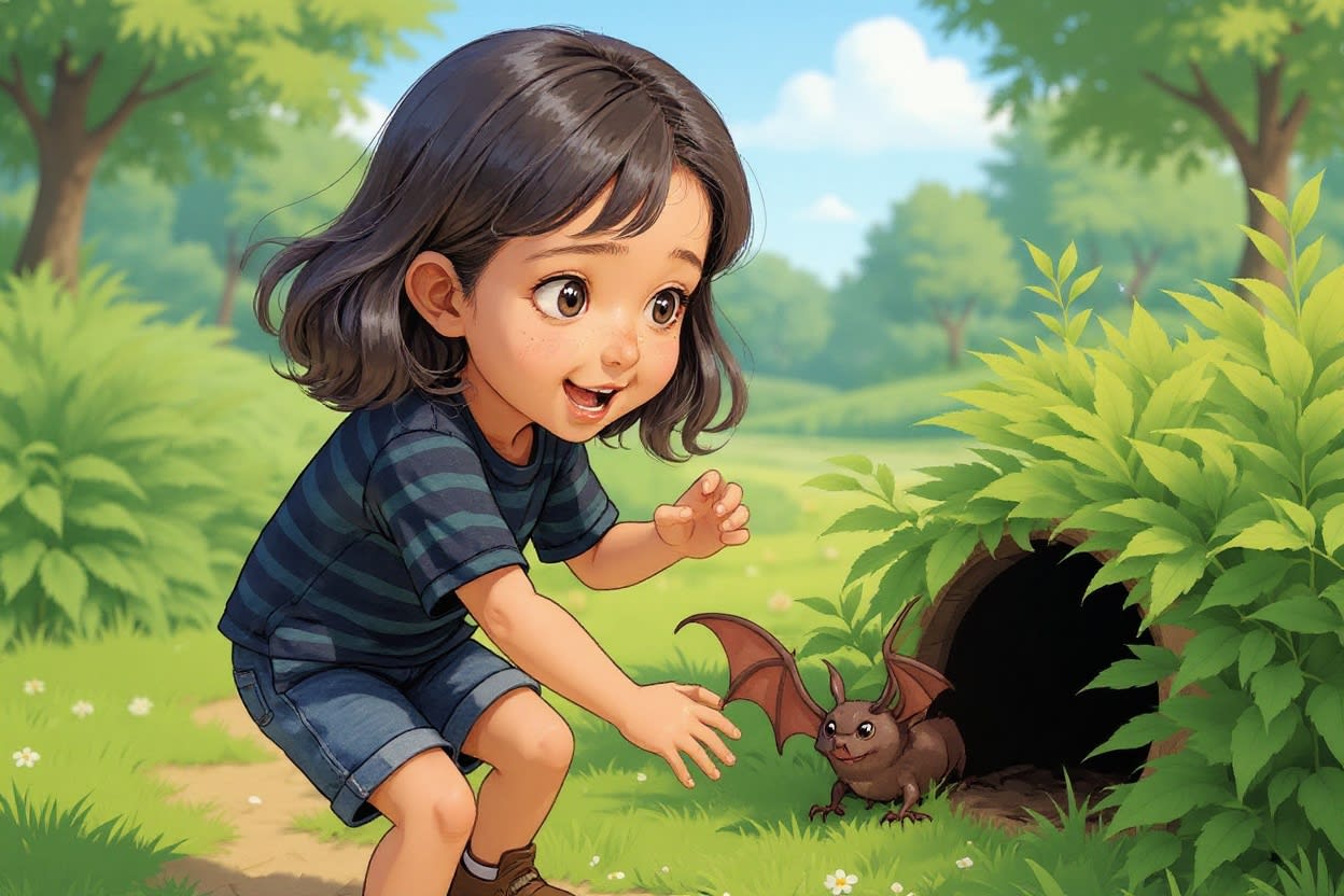 Shreya and the Missing Bat — illustration for page 6