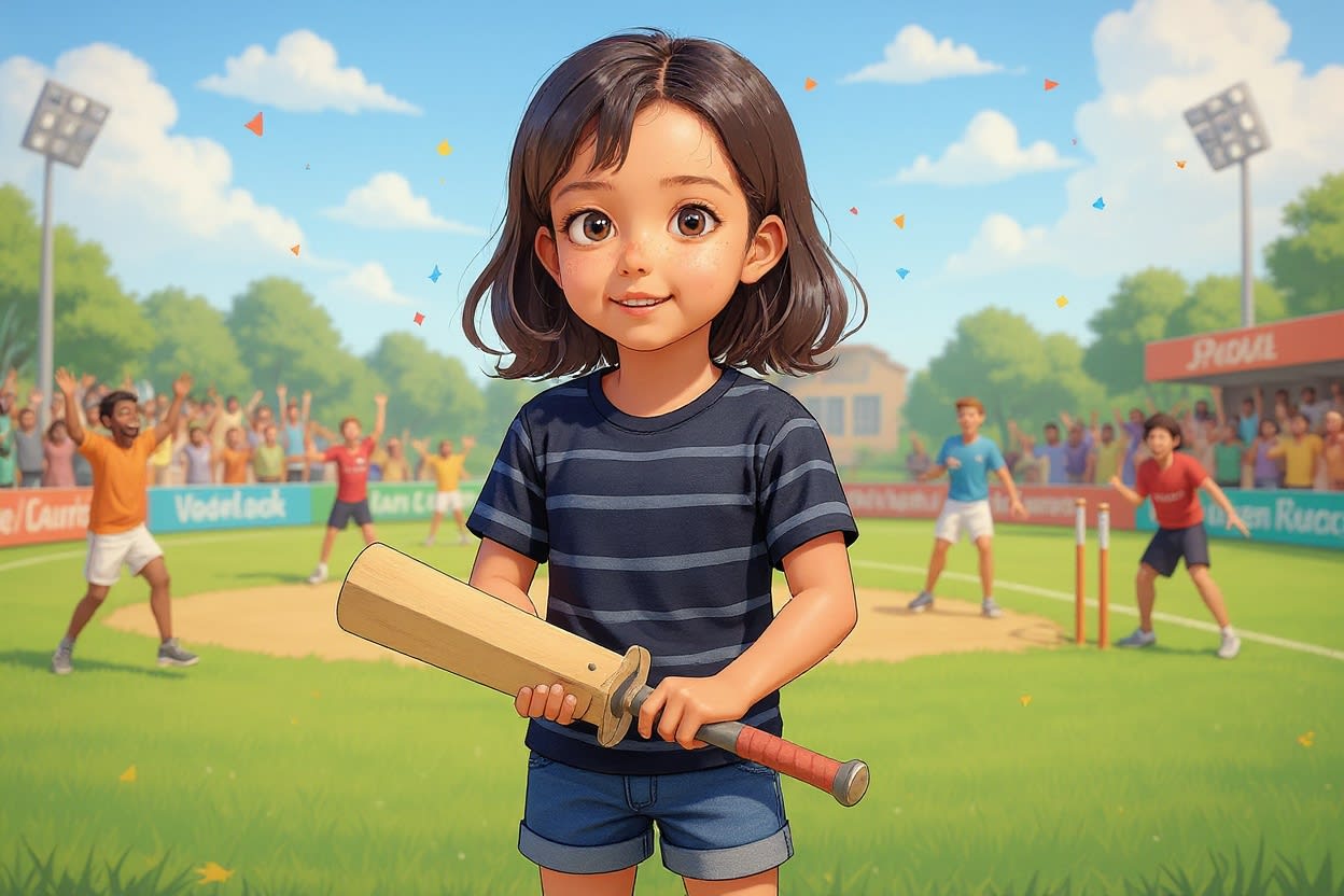 Shreya and the Missing Bat — illustration for page 9