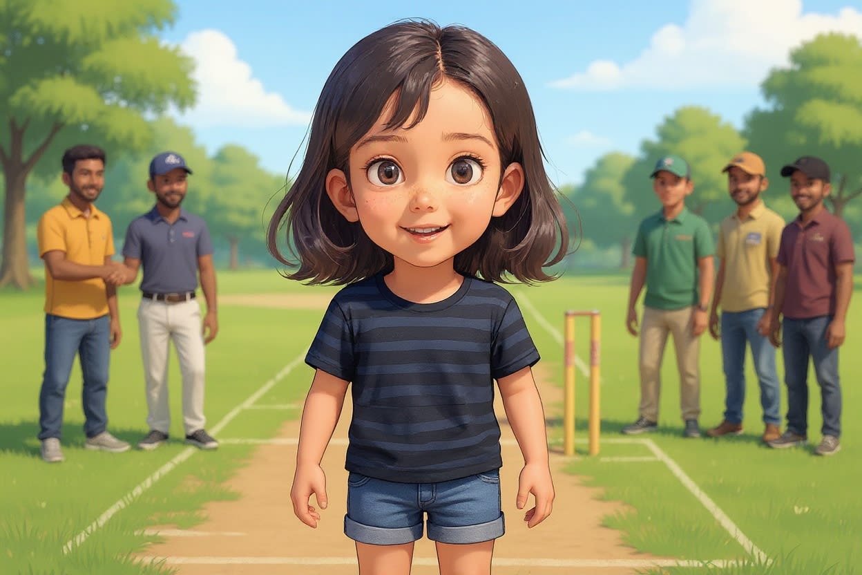 Shreya and the Missing Bat — illustration for page 10