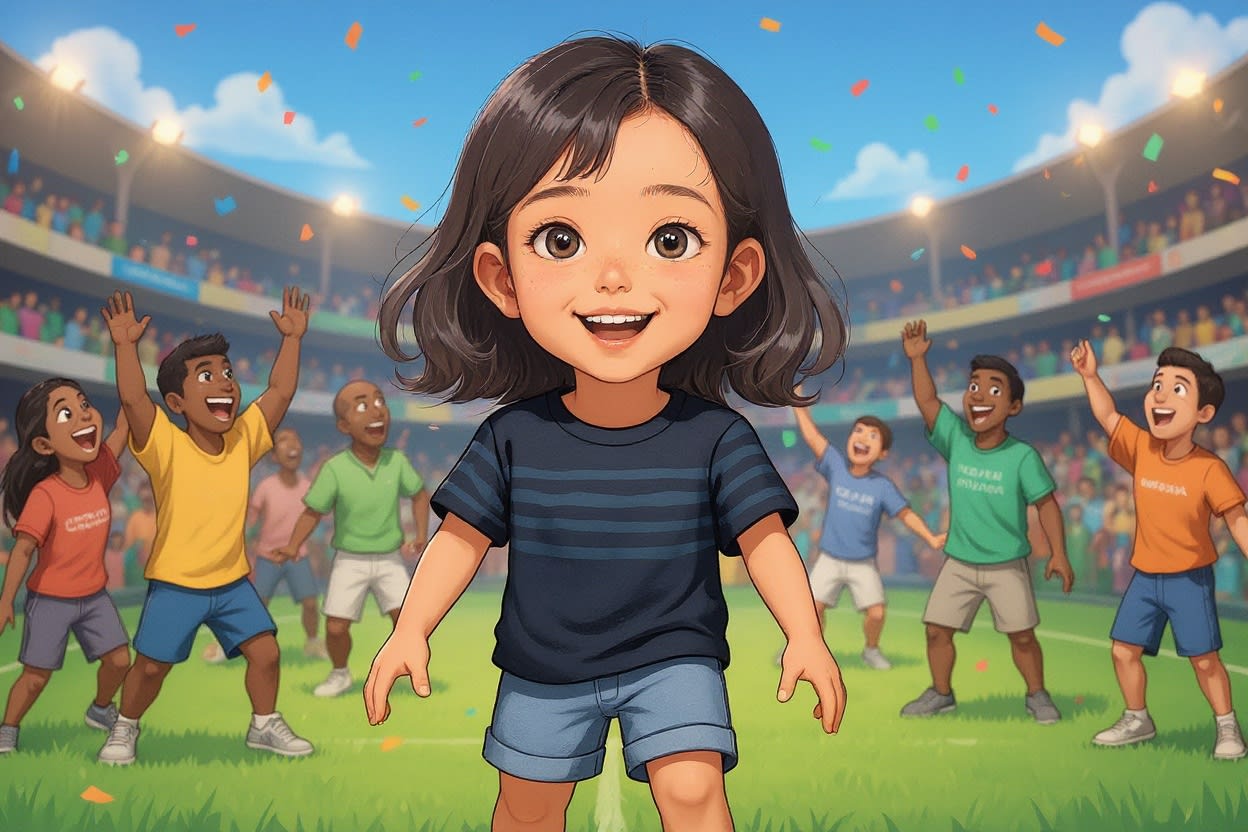 Shreya and the Missing Bat — illustration for page 11
