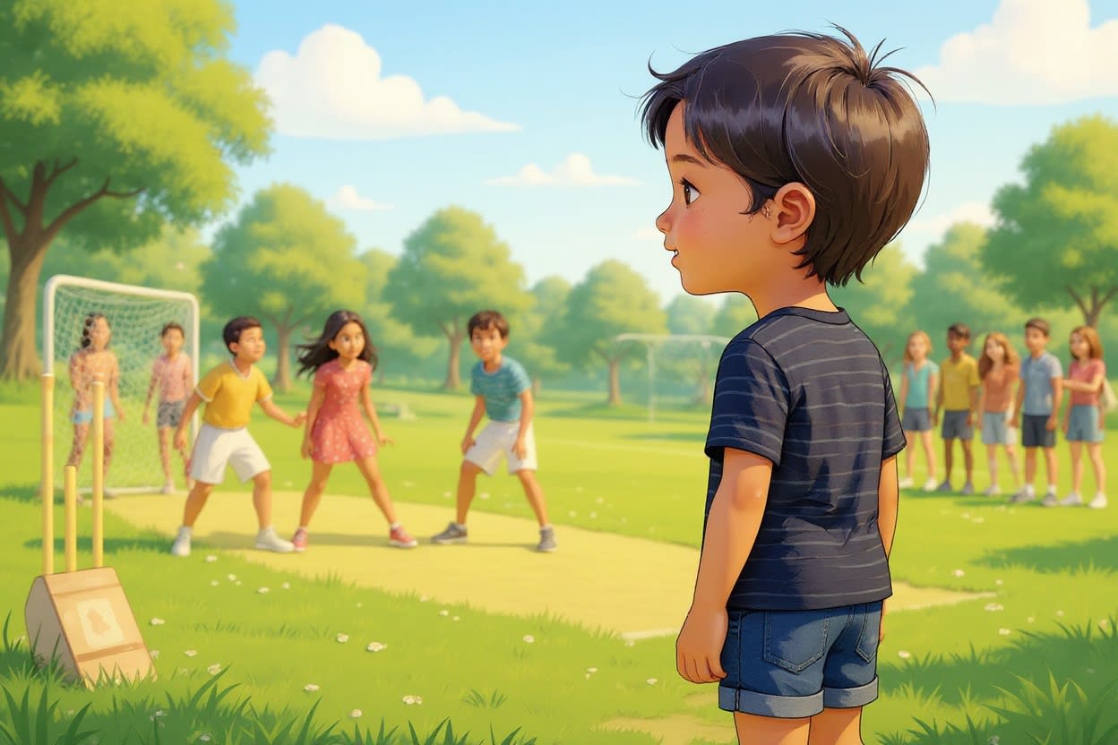 Shreya and the Missing Bat — illustration for page 12