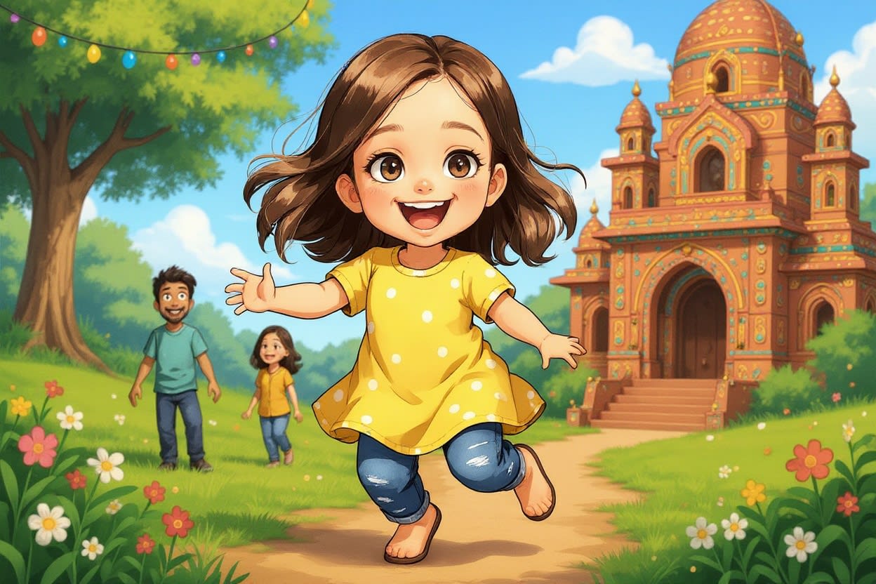 Aahana and the Lost Bell — illustration for page 2