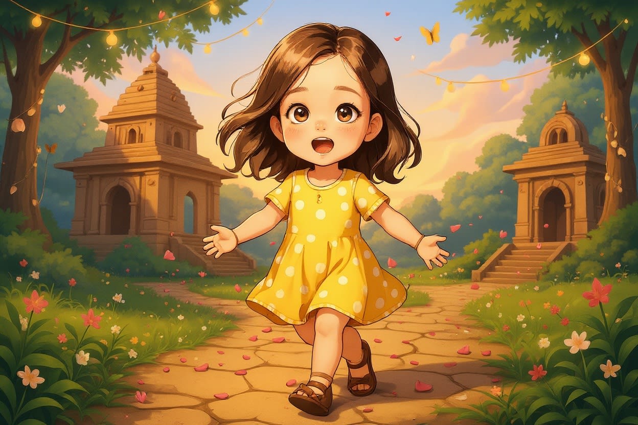 Aahana and the Lost Bell — illustration for page 7