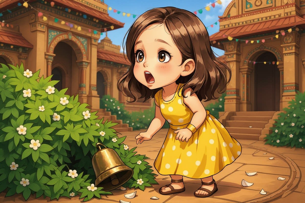 Aahana and the Lost Bell — illustration for page 8