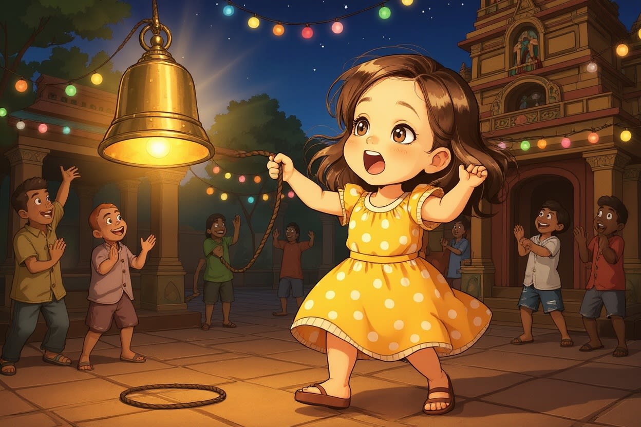 Aahana and the Lost Bell — illustration for page 10