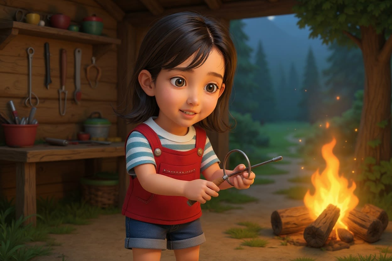 Shreya and the Spoke of Adventure — illustration for page 3
