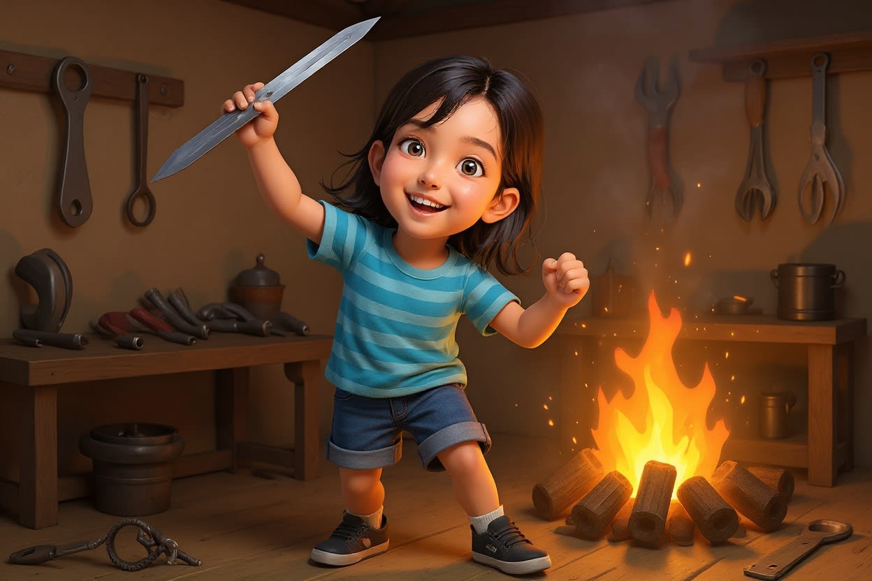 Shreya and the Spoke of Adventure — illustration for page 5
