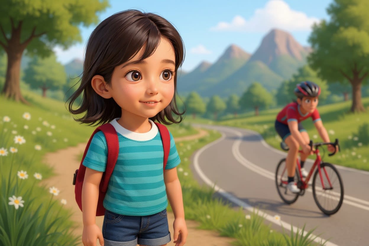 Shreya and the Spoke of Adventure — illustration for page 9
