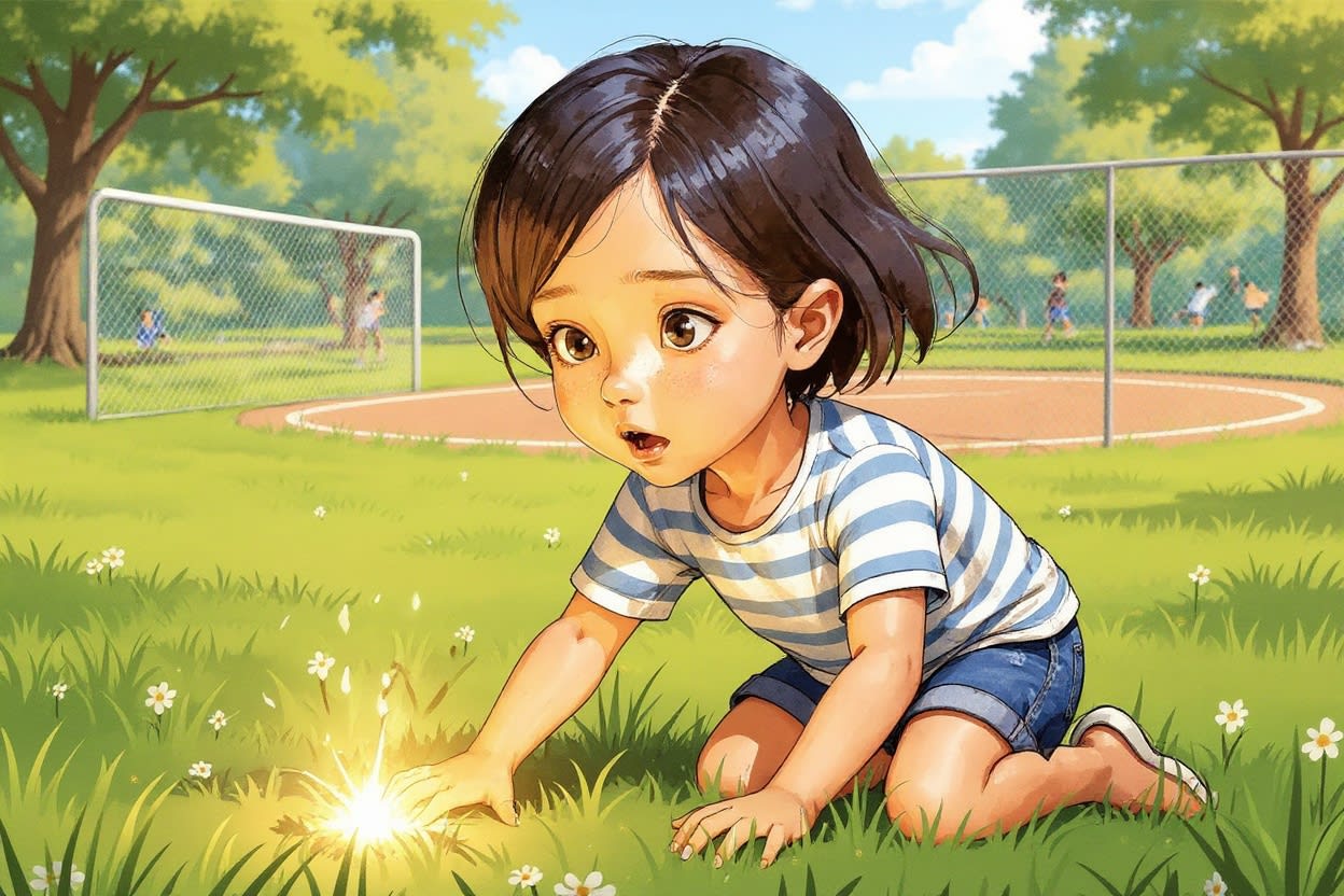 Aahana and the Vanishing Racket — illustration for page 8