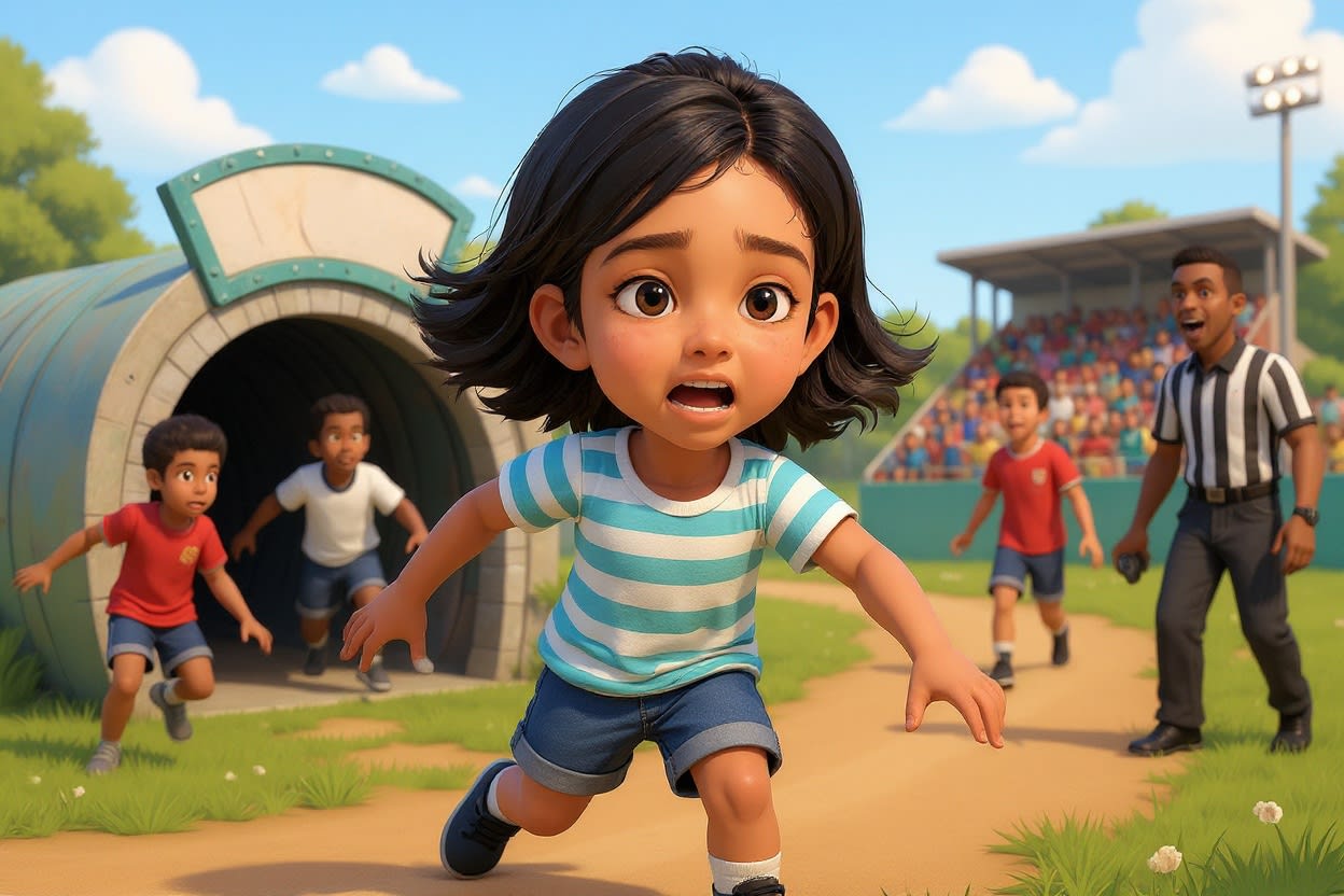 Shreya and the Lucky Wristband — illustration for page 7