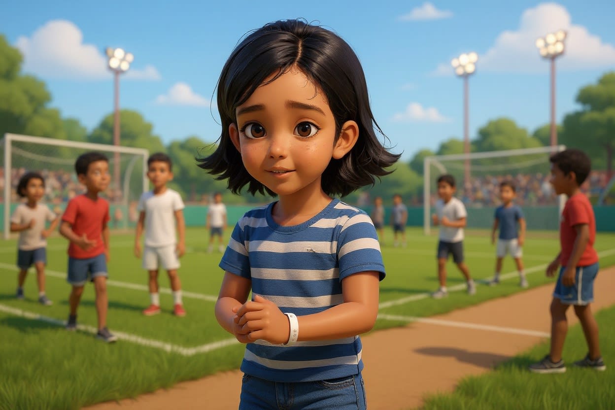 Shreya and the Lucky Wristband — illustration for page 8