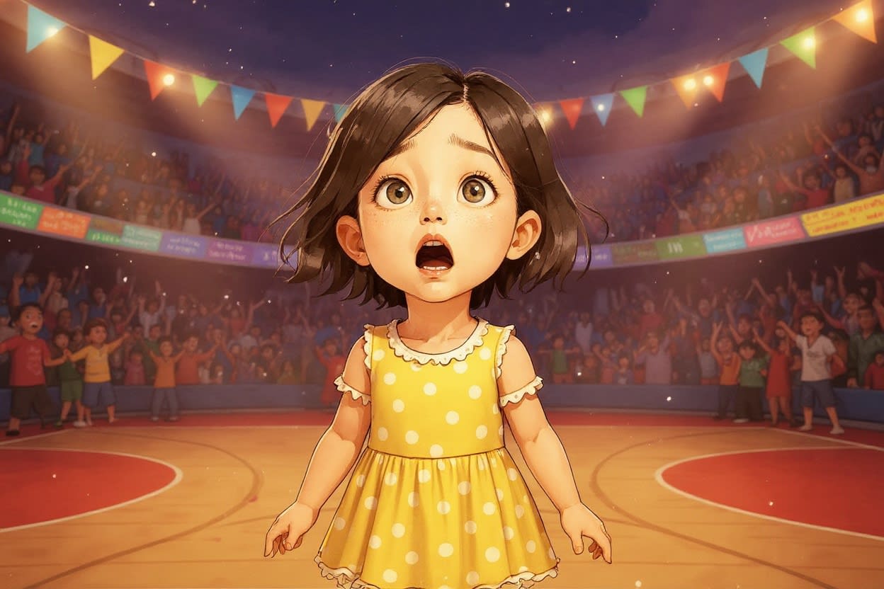 Aahana's Cheer for the Team — illustration for page 1