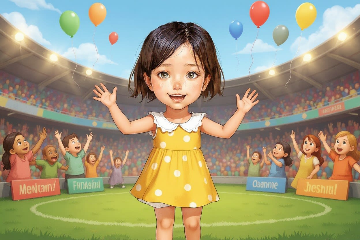 Aahana's Cheer for the Team — illustration for page 2