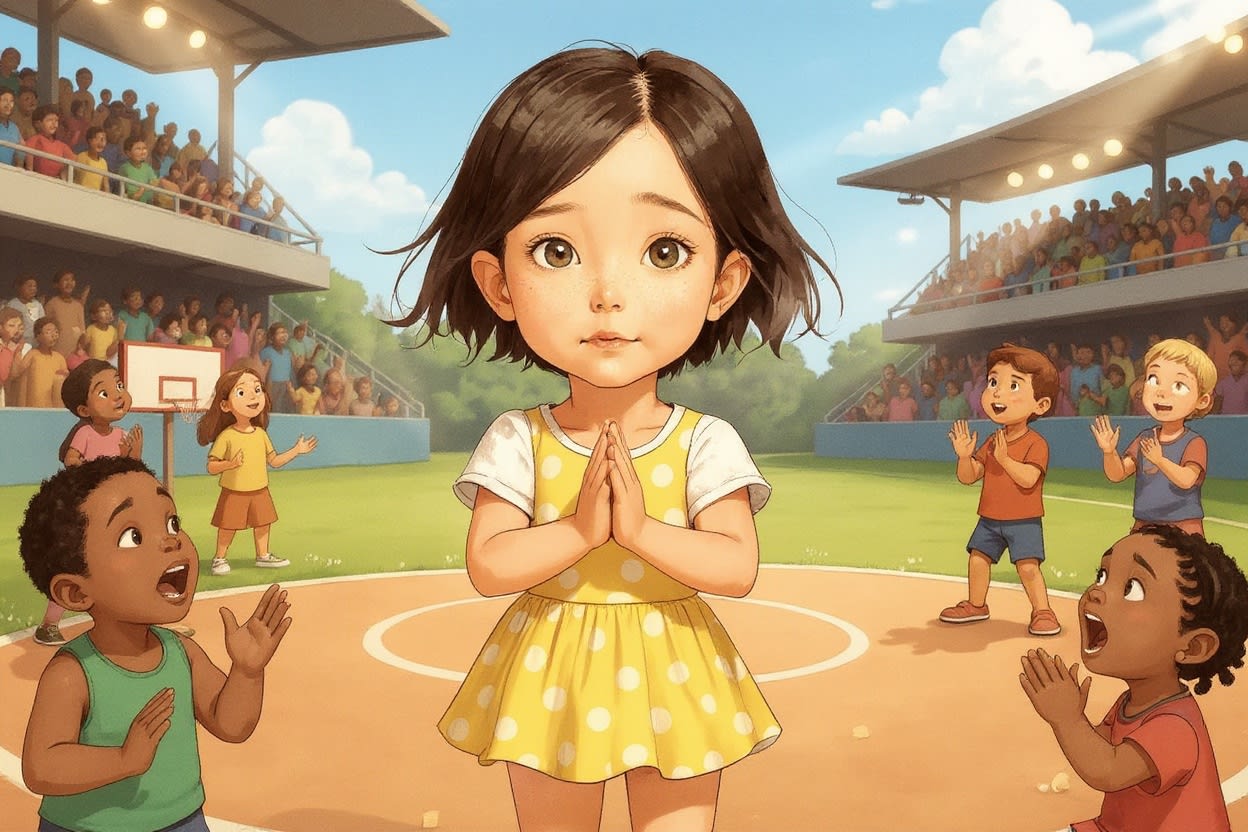 Aahana's Cheer for the Team — illustration for page 3