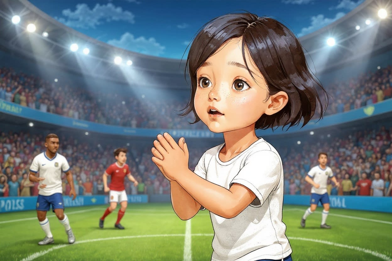 Aahana's Cheer for the Team — illustration for page 5