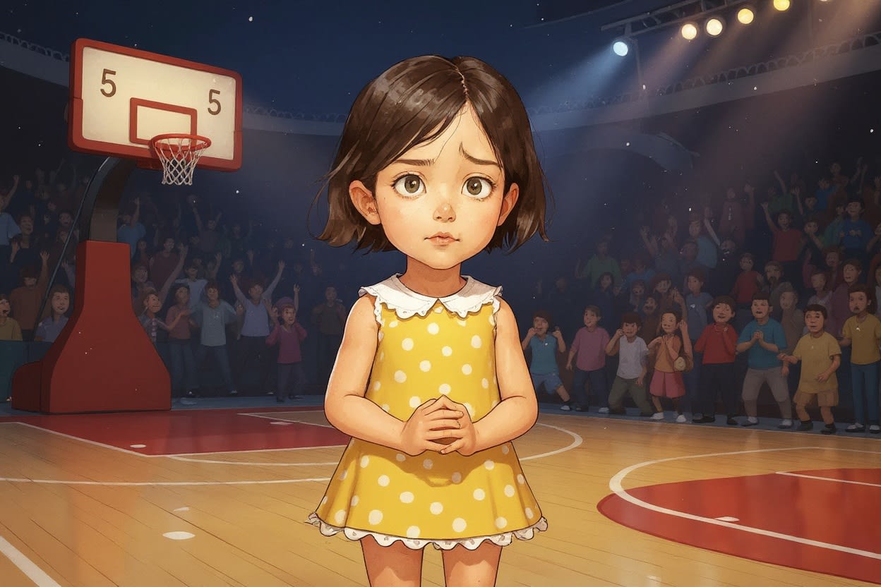 Aahana's Cheer for the Team — illustration for page 7