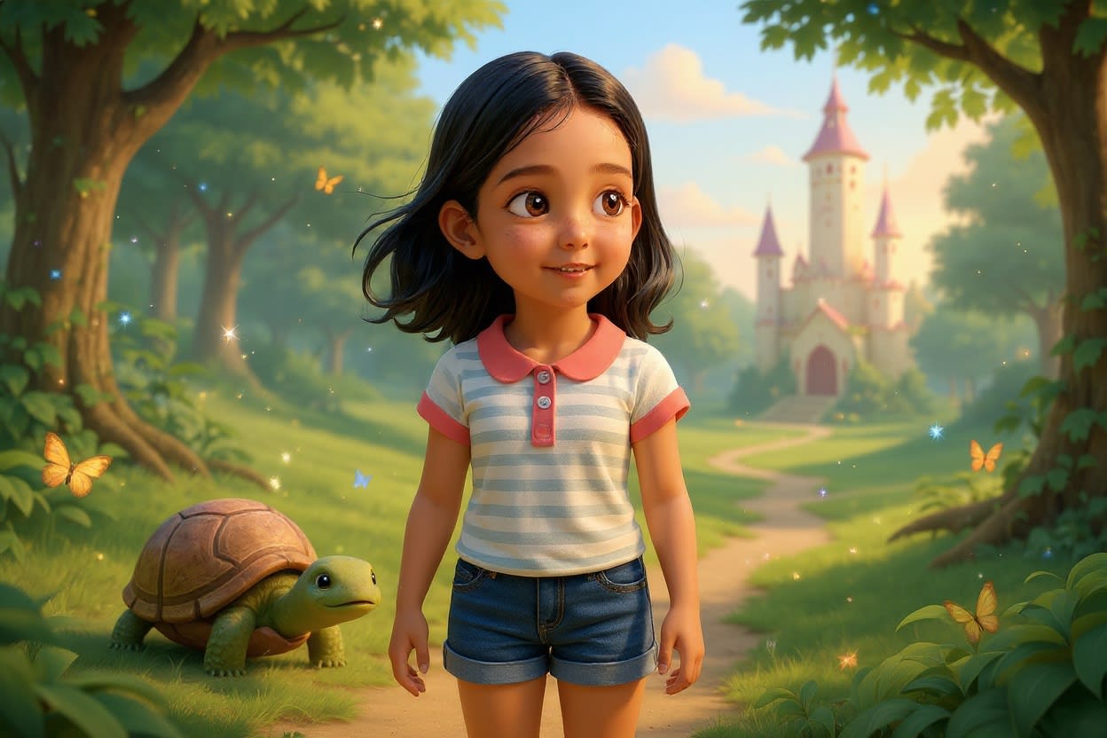 Shreya and the Tiger Trail — illustration for page 3