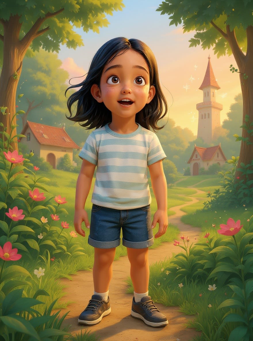 Shreya and the Tiger Trail — illustration for page 5