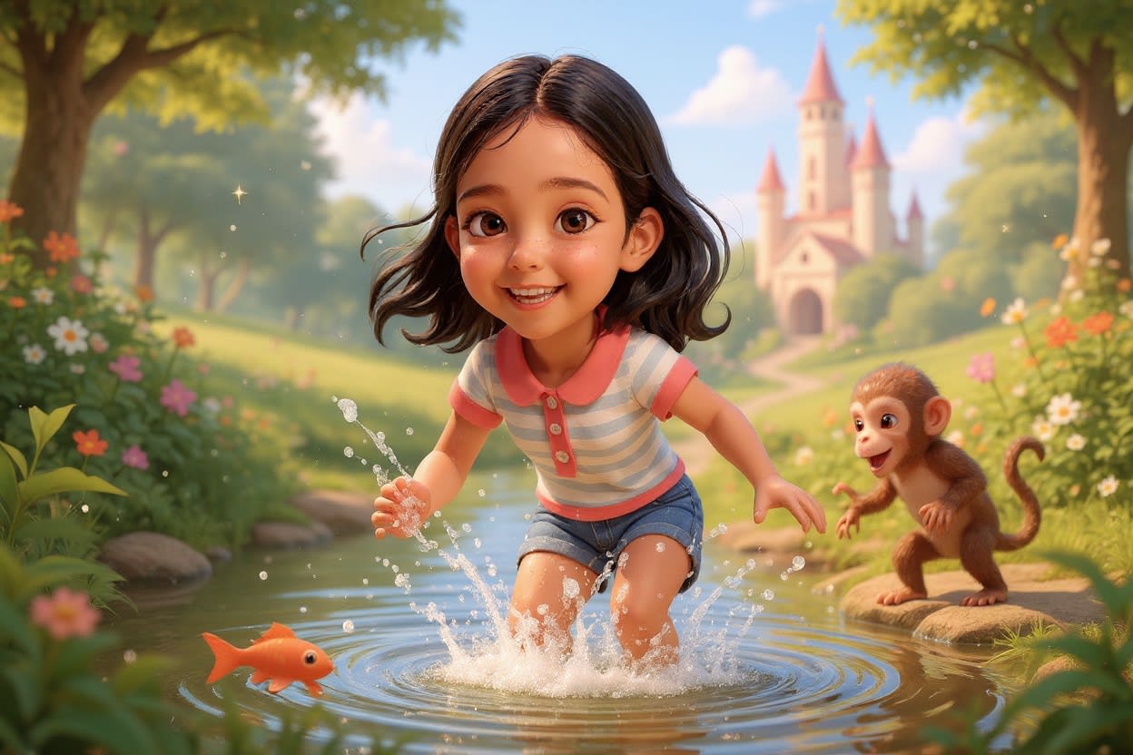 Shreya and the Tiger Trail — illustration for page 6
