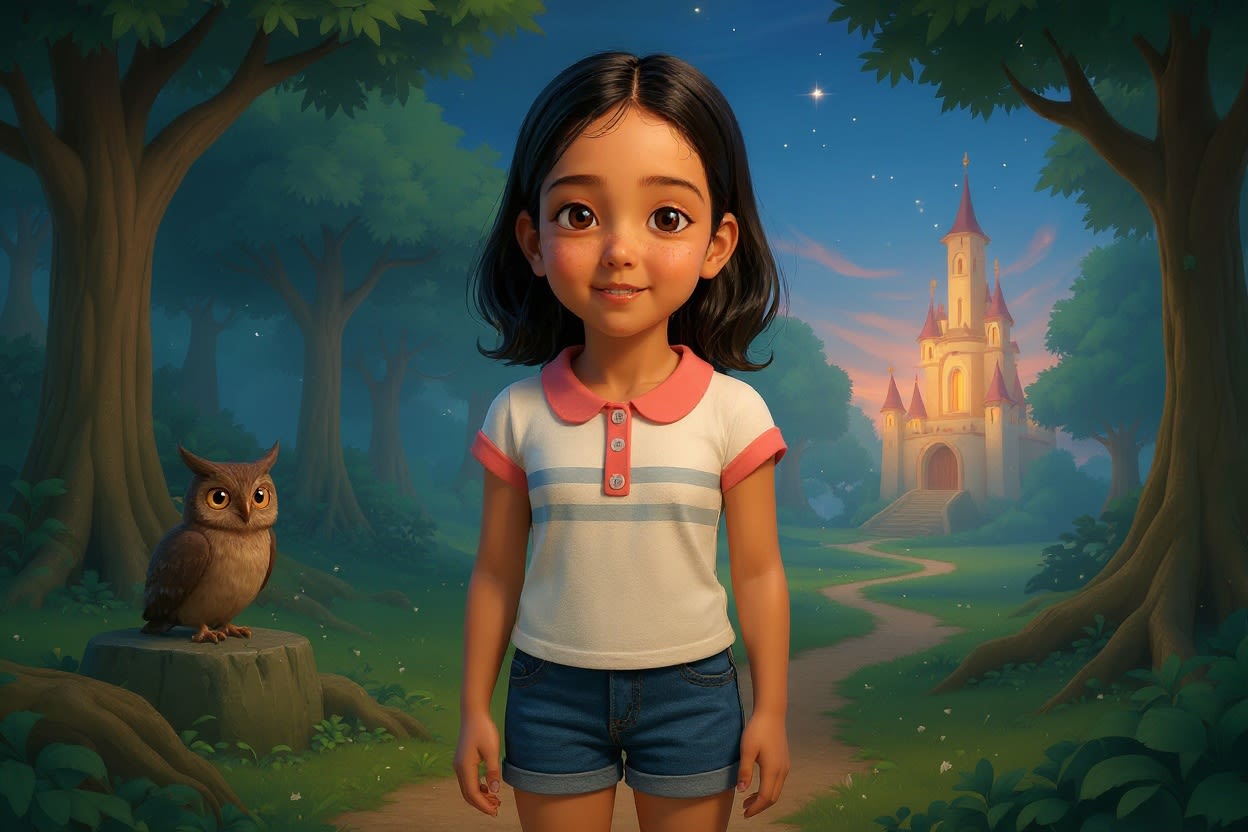 Shreya and the Tiger Trail — illustration for page 8