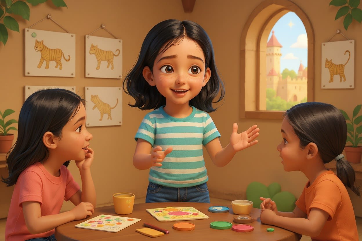 Shreya and the Tiger Trail — illustration for page 10