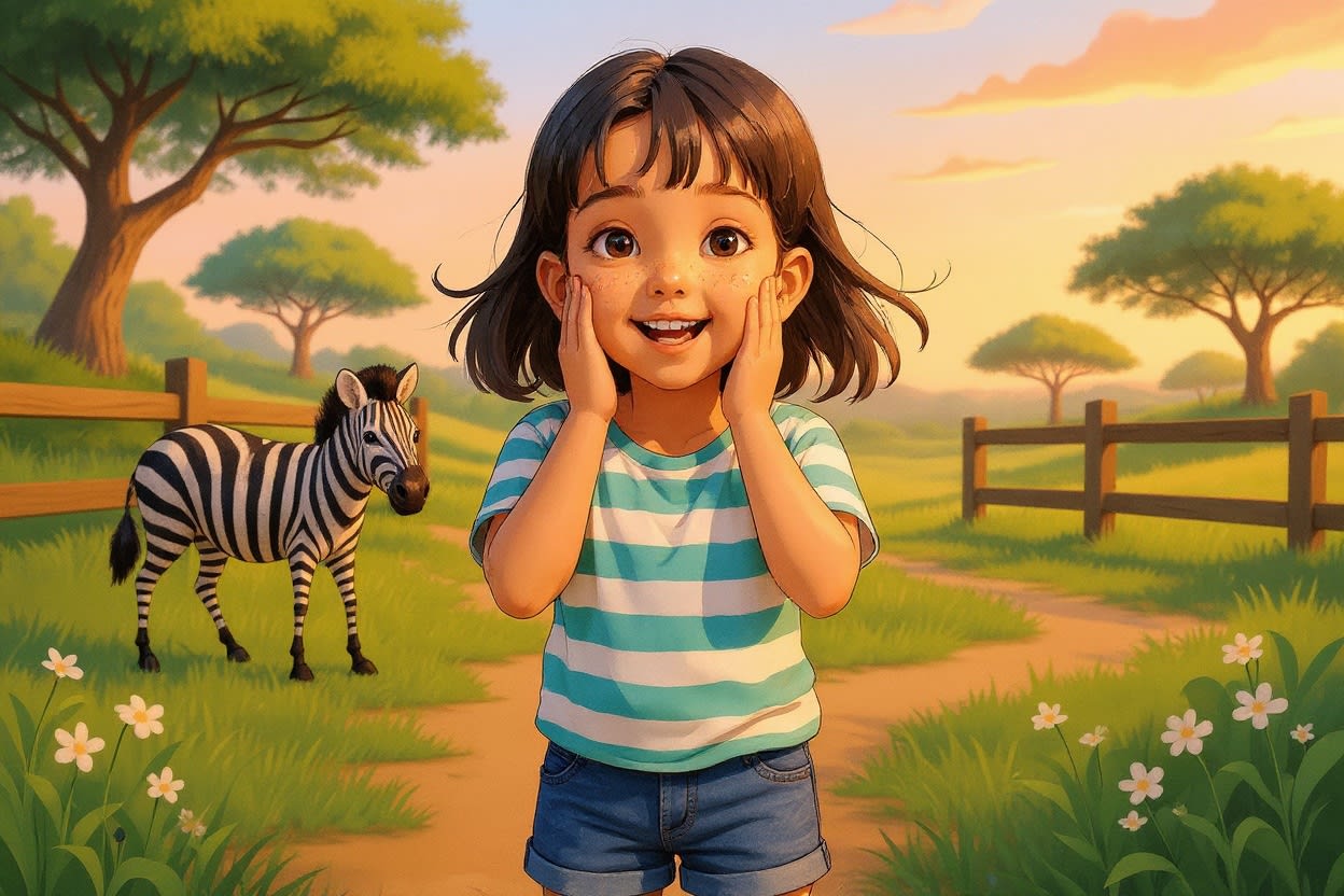 Shreya's Wild Safari Adventure — illustration for page 4