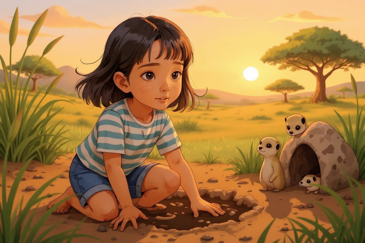 Shreya's Wild Safari Adventure — illustration for page 5