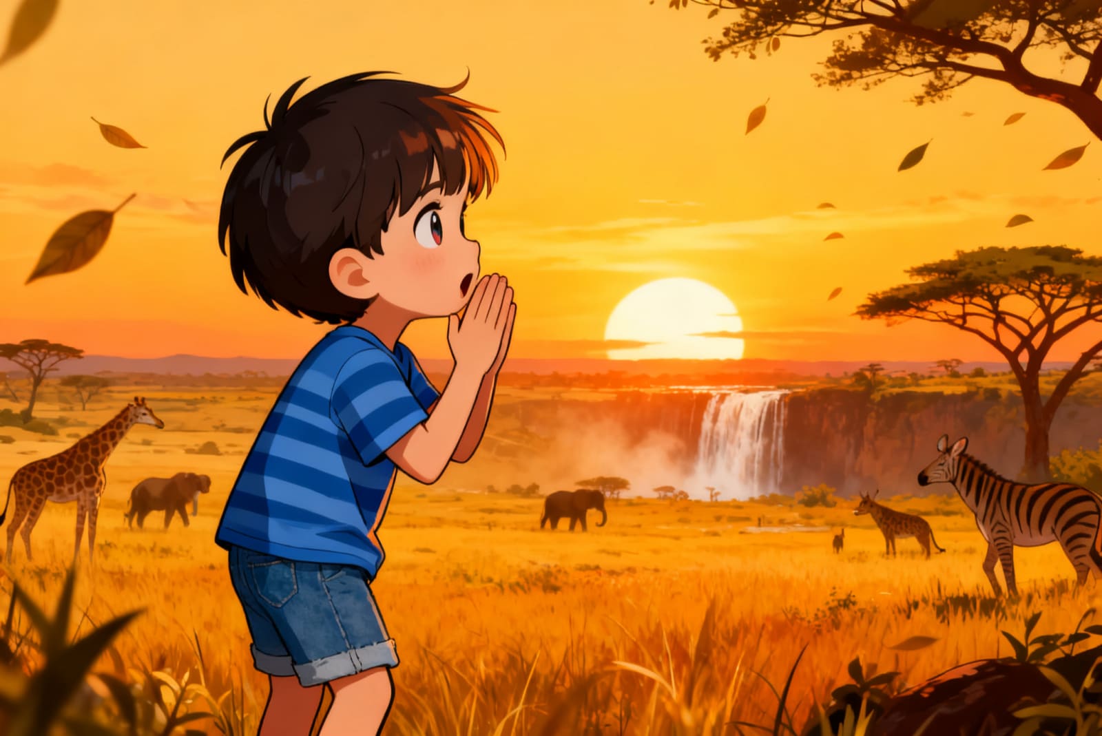 Aahana's Animal Safari Adventure — illustration for page 5