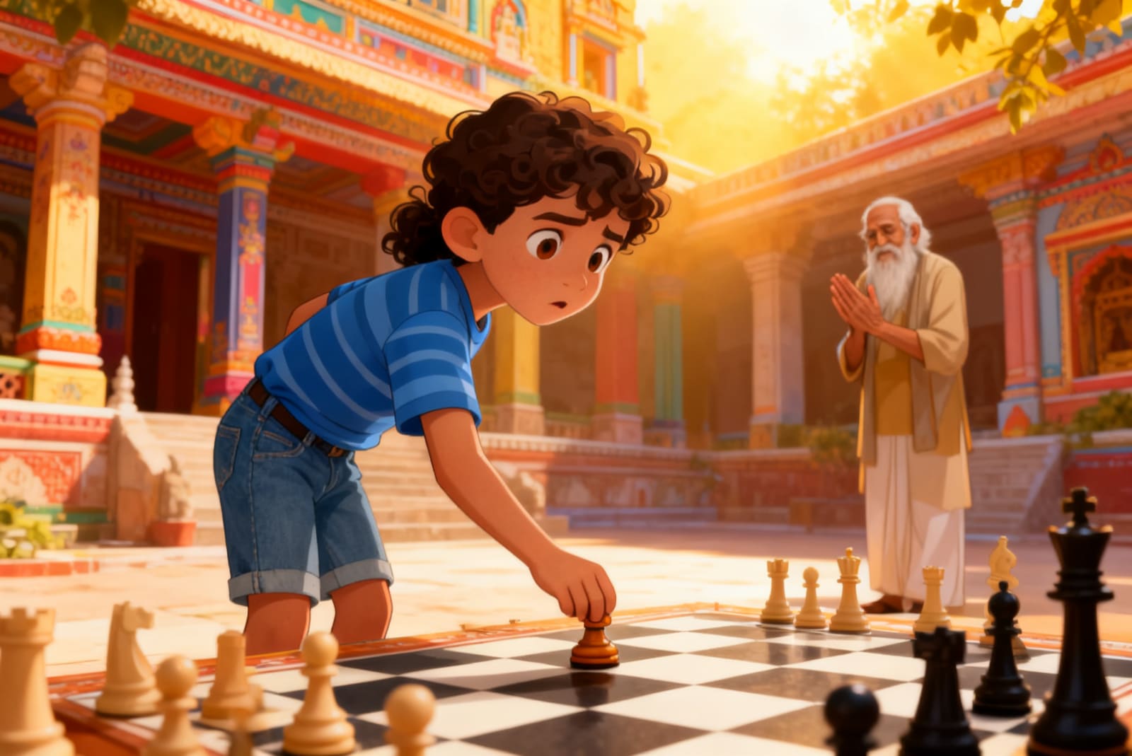 Shreya and the Chess of the Gods — illustration for page 5