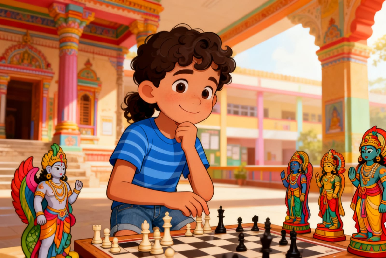 Shreya and the Chess of the Gods — illustration for page 6
