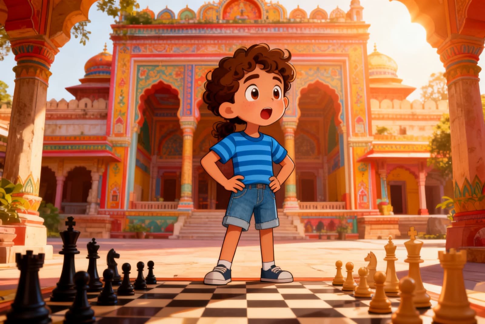 Shreya and the Chess of the Gods — illustration for page 7